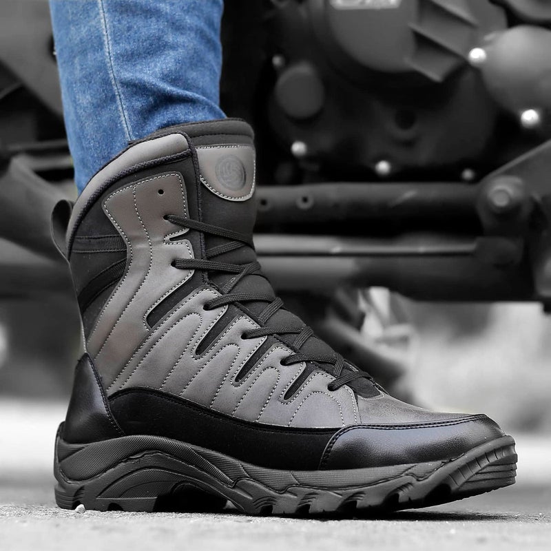 Bacca Bucci Flame 7 Eye Moto Waterproof Snow Boots - Image 2